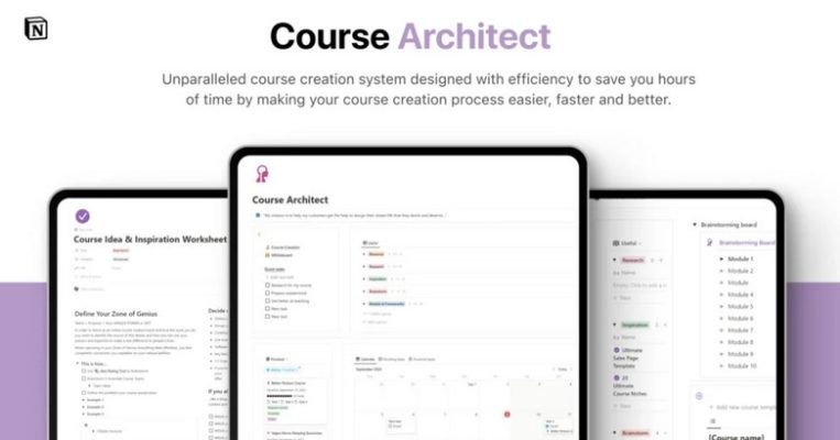 Course Architect – Ultimate Course Creation System for Notion