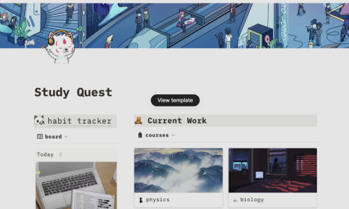 Cajunkoi Academy – Study Quest (Notion Quest)